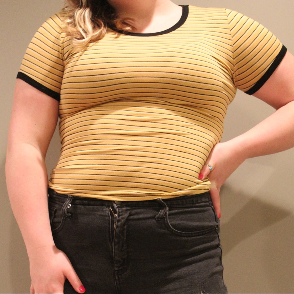 New yellow shirt sleeve shirt form Marshalls
